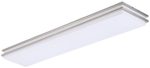 LB72137 LED Linear Flush Mount Ceiling Lighting, Antique Brushed Nickel, 48-Inch, 35W, 200W Equivalent, 4000K Cool White, 2800 Lumens, ETL & DLC Listed, Energy Star, Dimmable