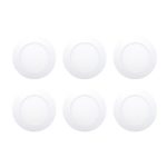 LED Recessed Light Fixture 4 inch Round with Driver, 5000K Daylight, 12W, 720 Lumens, 120V, Low Profile, Dimmable, Energy Star and IC Rated, White Trim, 6 Pack