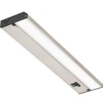 GetInLight 3 Color Levels Dimmable LED Under Cabinet Lighting with ETL Listed, Warm White (2700K), Soft White (3000K), Bright White (4000K), Brushed Nickel Finished, 18-inch, IN-0210-2-SN