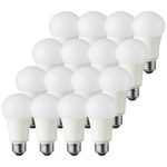 Premalux LED 60W A19 16 Pack, Daylight (5000K), DIMMABLE, Energy Star Rated Light Bulbs