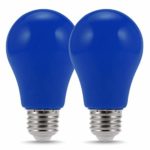 LOHAS Blue LED Light Bulb, Halloween Decorative Lights, E26 Medium Base Blue Glow Lighting, 3Watt LED Equal to 25W Incandescent Bulb, Not Dimmable Light Party Holiday, Plant Grow Lights(2 Pack)