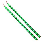 Alued 2 pcs 60cm/24″ 2ft Flexible LED Car Strips, 30 SMD Light, Waterproof, Cuttable (Pack of 2) (Green)