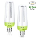 20W LED Corn Ultra Bright Light Bulb E26(200W Incandescent Bulb) 2000Lumen AC85-265V Daylight White(6000K) for Kitchen, Bedroom, Living Room, Study Garage, Garden Lighting(2 Pack)