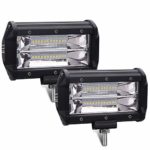 XYH Led Light Bar 5Inch 72W 10800Lumens Two Rows Modified Off Road Lights Light Bar,Trucks, Forklifts Roof Light Bar,3Years Warranty.