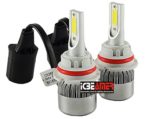 ICBEAMER 9007 HB5 LED COB Canbus Super White 6000K Fit High Low Dual Beam Headlight Lamps Light Bulbs – 2 Year Warranty