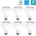Luxrite PAR30 LED Dimmable Bulb, 75W Equivalent, 5000K Bright White, 12W LED Flood Light Bulb, 850 Lumens, Energy Star & UL Listed, E26 Base, Damp Location – Indoor/Outdoor (6 Pack)