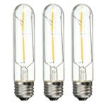 Superdream Cob Led Vintage Light Bulb Retro Edison Style Screw Technology Incandescent Bulb Equivalent Old Fashioned Tubular Nostalgic Filament (T10 (3Pack))