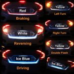 4 Color Flow Type LED Strip Tailgate Turning Signal Lights Bar Trunk Strips Lamp Flowing Side Rear Light 120cm 47″ 48″