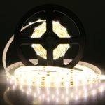 16.4 ft LED Flexible Strip Light Linkstyle SMD3528 300 Units Warm White LED Strip Lights, 12V Flexible LED Strip Light Kit with Power Supply & LED Rope Light Tape Lights for DIY Bedroom Home Bar Party
