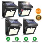 28 LEDs Solar Lights Outdoor, Motion Sensor Wireless Waterproof Security Wall Lights, Solar Light for Outdoor, Front Door, Back Yard, Garage, Porch by Luposwiten (4 Pack)