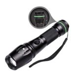 Flashlights, Onete T6-D Ultra Bright Zoomable Adjustable Focus Water Resistant Portable Flashlights with Bottle Opener and Luminous Ring