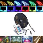 Led Strip Lights – 0.5/1/2/3/4/5m Smd5050 Rgb Waterproof Led Strip Light Tv Backlilghting Kit + Usb Remote Control Dc5v – 1PCs