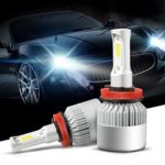 H11 LED Headlight Bulb 2PCS H8/ H9/ H11 36W 6500K 8000Lumens Cool White COB Chip LED CREE Car Fog Driving Light High Low Beam All-in- one LED Conversion Kit Waterproof