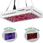 LED Grow Light – 450W Grow Lights for Indoor Plants Veg and Flower Full Spectrum with Two Channel(Veg&Bloom) and Double Switch by YGROW
