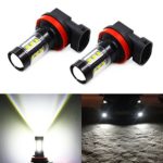 Carr Lighting 80W High Power H11 H8 H16 H11LL H8LL LED Fog Light Bulbs for DRL or Fog Lights Replacement 6000K Xenon White