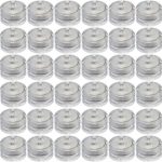 JINHEZO Waterproof Wedding Underwater Battery Sub LED Lights Seasonal & Festival Celebration Flameless LED Tea Light White 36 Pack