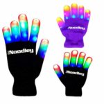 The Noodley Children LED Finger Light Gloves – Black/White Boys Toys & Kids Games
