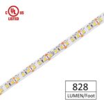 LED Strip Lights High Density UL-Listed, HitLights Cool White 2835 LED Light Strip – 5000K, 360 LEDs, 10 Feet- 828 Lumens & 6 Watts/Foot – 12V DC Tape Light