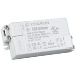 COOLWEST 24W 12V Power Supply Driver Transformer for LED Flexible Strip Light and G4, MR16 Light Bulbs