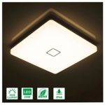 Airand 24W Square Ceiling Light LED Flush Mount 3000K Warm White LED Ceiling Lamp Surface Mount with 240Pcs LED Chips for Bathroom, Kitchen, Bedroom, Laundry Room, 12.6 Inch, 2050 Lumens (Soft White)