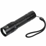 USTEK LED Torch Flashlight, 1000 Lumen Professional Portable Handheld Mini LED Flashlight, 5 Light Modes, IP55 Water-Resistant,Zoomable Rechargeable Batteries Includedlight for Camping Outdoor
