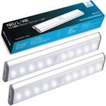 Neu Lane 10 LED Light Strip (Upgraded) – Ultra Bright Magnetic Light Bar w/ USB Rechargeable Battery & Motion Sensor Mode – Best Wireless Stick On Lighting for Under Cabinet, Counter & Closet (2 Pack)