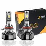 Alla Lighting 10000lm LED 9012 Headlight Bulbs Extremely Super Bright TS-CR HIR2 9012 LED Headlight Bulbs Conversion Kits 9012 Bulb, 6000K Xenon White (Set of 2)