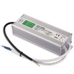 Outdoor LED Transformer, 150W LED Driver to 12 Volt DC Output, IP67 Waterproof LED Power Supply, 90V-250V/12.5A for LED Light, Computer Project, Outdoor Light