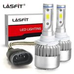 LASFIT 9005 HB3 LED Headlight Bulbs 6000K Cool White LED Conversion Kit 60w 7600lm COB LED Chips – Plug&Play (2pcs)