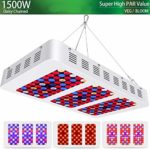 [Upgraded] iPlantop Newest 1500w LED Grow Light High Illumination(PAR),3 Chips LED Plant Grow Lamp Full Spectrum with Reflector and Double Switch for Professional Greenhouse Hydroponic Indoor Plants