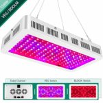 1500w LED Grow Light with Bloom and Veg Switch,Yehsence (15W LED) Triple-Chips LED Plant Growing Lamp Full Spectrum with Daisy Chained Design for Professional Greenhouse Hydroponic Indoor Plants