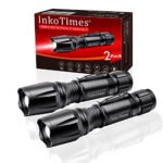 InkoTimes LED Flashlight – i1800S Powerful Waterproof Flashlight – Best for Home, Biking, Camping, Outdoor, Emergency (Batteries Not Included)