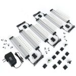 [New] EShine 6 Panels 7 inch Compact Size LED Dimmable Under Cabinet Lighting Kit! Hand Wave Activated – Touchless Dimming Control – Easy to Install – Deluxe Kit, Warm White (3000K)