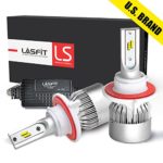 LASFIT LS H13/9008 LED Headlight Bulbs-Flip Chips-90W 10000LM 6000K-Dual Hi/Lo Beam Bulbs-2 Yr Warranty