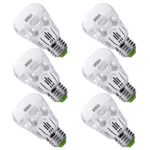 SANSI 8W (60 Watts Equivalent) LED Light Bulb, 3000K Warm White LED Bulbs, 750 Lumens, A15 Bulb, E26, Non-Dimmable (6-Pack)