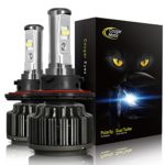 Cougar Motor H13 LED Headlight Bulbs, 9008 High/Low All-in-One Conversion Kit,7200 Lumen (6000K Cool White) – Adjustable Beam Pattern