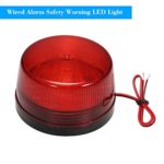 OWSOO Wired Alarm Strobe Signal Safety Warning LED Light Flashing Waterproof 12V 120mA Safely Security for Alarm System, Right