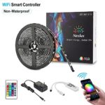 Nexlux LED Strip Lights, WiFi Wireless Smart Phone Controlled Light Strip Kit 16.4ft 150leds 5050 Non-Waterproof LED Lights,Working with Android and iOS System,IFTTT, Google Assistant