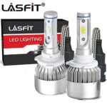 LASFIT 9005 HB3 LED Headlight Bulbs 6000K Cool White 72W 7600LM LED Headlight Conversion Kits for High Beam, Plug & Play (Pack of 2)