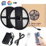 10m LED Strip Light Kits, ikelimus RGB Waterproof Self-adhesive Dimmable LED Light Strips 12Vdc SMD 5050 300 LEDs 32.8ft LED Tape Light with 44-keys IR Remote Controller for Clubs/Homes/Hotels/Outdoor