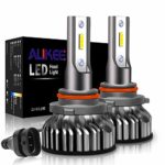 Aukee 9005 LED Headlight Bulbs, 50W 6000K 10000 Lumens Extremely Bright HB3 CSP Chips Conversion Kit