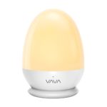 VAVA VA-CL006 Night Lights for Kids, Baby Night Light, Bedside Lamp for Breastfeeding, ABS+PP, Touch Control, Timer Setting, White