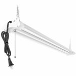 AntLux 8FT LED Shop Light for Garage, 72W 8000LM, 5000K, 8 Foot Ceiling Light Fixtures, Plug in, Fluorescent Tube Replacement for Workshop Warehouse Basement, Hanging Lighting with ON/Off Pull Chain