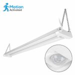 4ft Linkable LED Motion Activated Utility Shop Light, 40W (120W T8 Tubes Equiv.) LED Ceiling Fixture, 4100lm, Energy Star & ETL Listed, 4000K Cool White, for Garage/Basement/Workshop