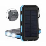 Portable Dual LED Light Solar Power Bank China Blue