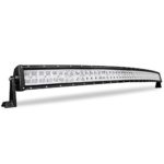 LED Light Bar AUTOSAVER88 52″ CURVED Led Work Light, Updated 9D 500W 50000LM Spot & Flood Combo Beam Off Road Driving Light Super Bright for Jeep Bumper Trucks Boats ATV Light Bar, 3 Years Warranty