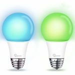 Smart Bulb,Wi-Fi Smart Led Light Bulb (100W Equivalent) Compatible with Amazon Alexa Google Home,App&Voice Controlled Party Bulbs Color Changing Dimmable Night Light Wake Up Lights(e26/e27) – 2 Pack