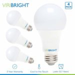 Low Voltage LED Light Bulbs, Viribright 12-24V DC Edison Bulb, (10W) 75 Watt Equivalent Light Bulb, 6000K Daylight, Edison Bulb Medium Base E26, 1000 lumens – 4 Pack