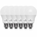 Great Eagle 100W Equivalent LED A19 Light Bulb 1600 Lumens Daylight 5000K Dimmable 15-Watt UL Listed (6-Pack)