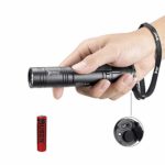 LED Tactical Flashlight 1200 Lumens Rechargeable IPX8 Waterproof Ultra Bright Torch 5 Modes with 18650 Battery